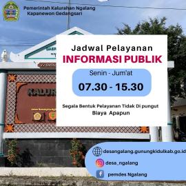 Jadwal Pelayanan Informasi Publik